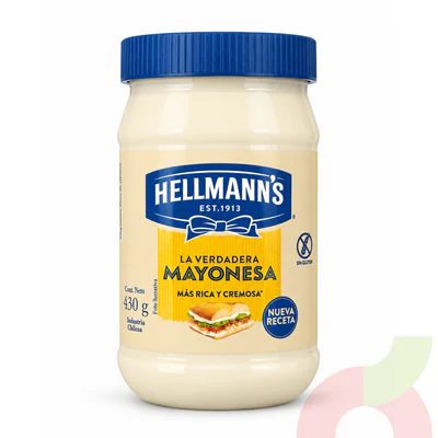 Frasco Mayonesa Hellmanns 430Gr