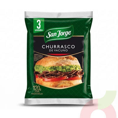 Churrasco de Vacuno San Jorge 120Gr 3 Unidades