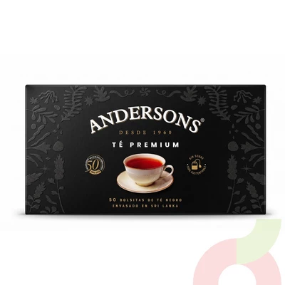 Té Negro Premium Andersons 75Gr 50 Unidades
