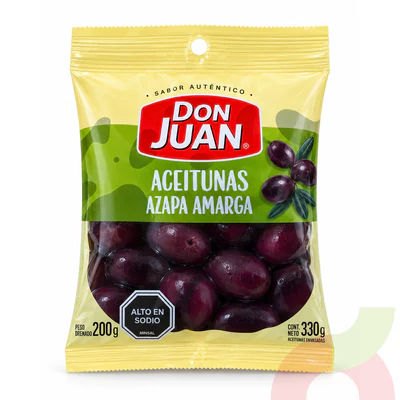 Aceitunas Azapa Amarga Don Juan 200Gr Drenado