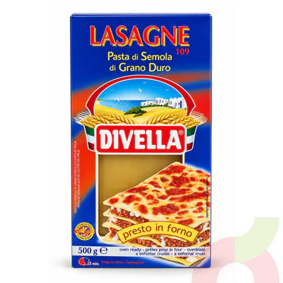 Lasaña Divella 500Gr