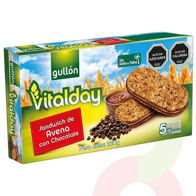 Galletas Sandwich Avena con Chocolate Gullón 220Gr