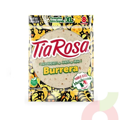 Tortilla Burrera XL Tía Rosa 400Gr 8 Unidades