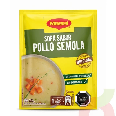 Sopa Sabor Pollo Sémola Maggi 68Gr