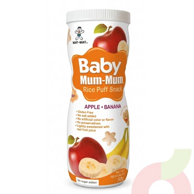 Puff Arroz Manzana - Banana Want-Want 50Gr
