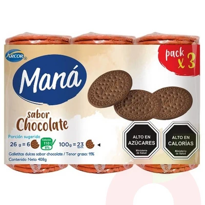 Galleta Mana Chocolate 136Gr