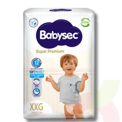 Pañales Babysec Super Premium Xxg 14 Unidades
