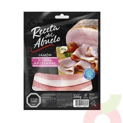 Jamón Pierna Artesanal Receta del Abuelo 200Gr