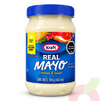 Frasco Mayonesa Kraft 394Gr