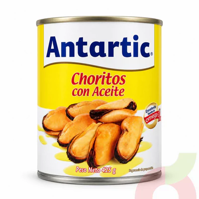 Choritos con Aceite Antartic 425Gr - 200Gr Drenado 