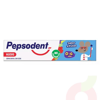 Pasta Dental Infantil Frutal Con Fluor Pepsodent 90Gr