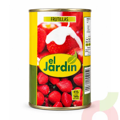 Frutillas El Jardín 410Gr - 160Gr Drenado