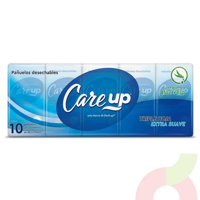Pañuelos Desechables Aloe Vera Care Up 10 Unidades