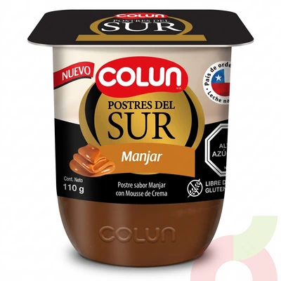 Postre del Sur Manjar Colun 110Gr