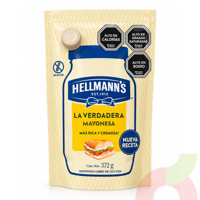 Doypack Mayonesa Hellmanns 372Gr