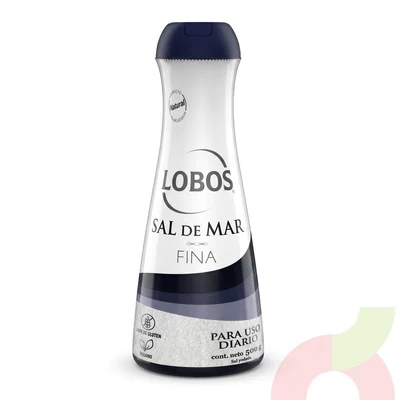 Salero Sal de Mar Fina Lobos 500Gr 