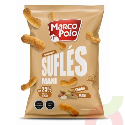 Suflés Maní Marco Polo 200Gr