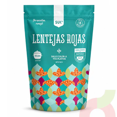Lentejas Rojas Suk 500Gr
