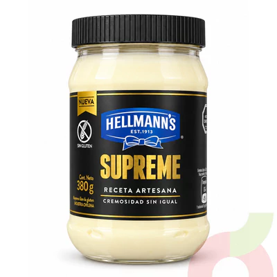 Frasco Mayonesa Supreme Hellmanns 380Gr
