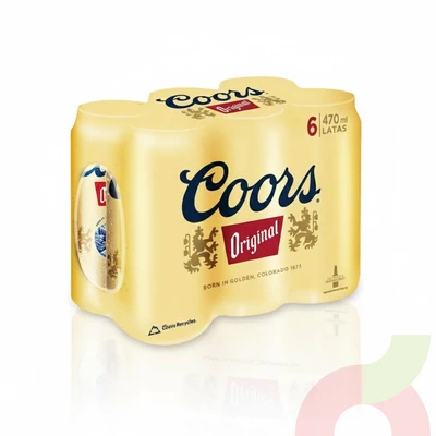 Pack Cerveza Coors 470Cc 6 Unidades