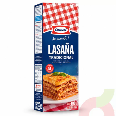 Lasaña Tradicional Carozzi 400Gr