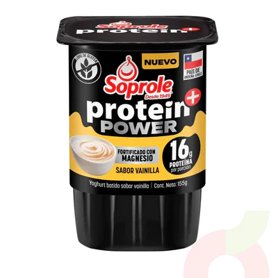 Yoghurt Protein Power Vainilla Soprole 155Gr
