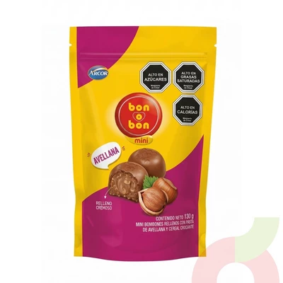 Bonobon Mini Doypack Avellana Arcor 138Gr 