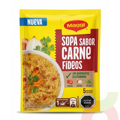 Sopa Sabor Carne Fideos Maggi 60Gr