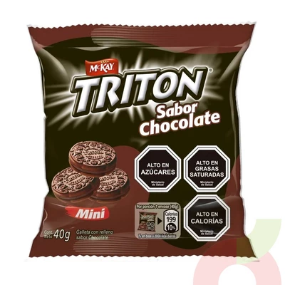 Galletas Mini Triton Chocolate McKay 40Gr