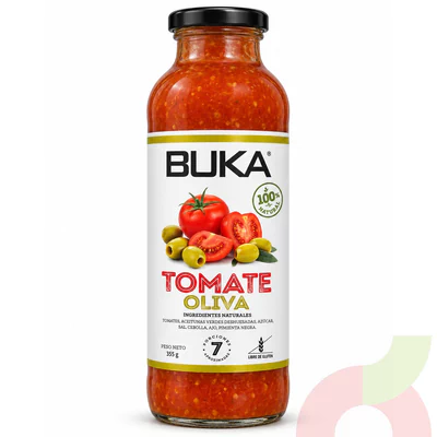 Salsa de Tomate & Oliva Buka 515Gr
