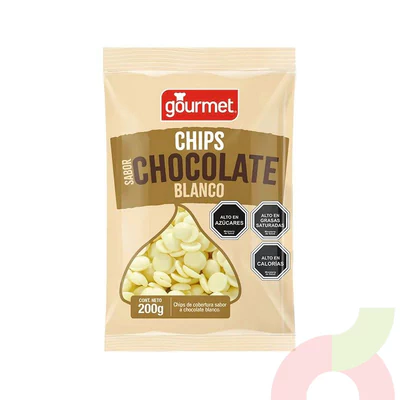 Chips Chocolate Blanco Gourmet 200Gr