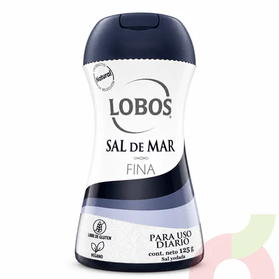 Salero Sal de Mar Fina Lobos 125Gr