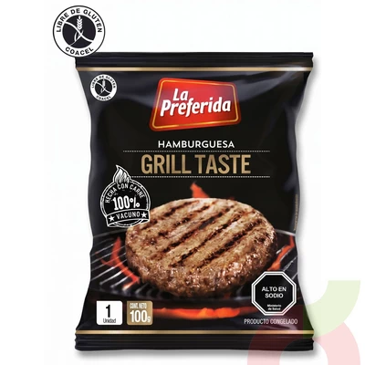 Hamburguesa Grill Taste La Preferida 100Gr