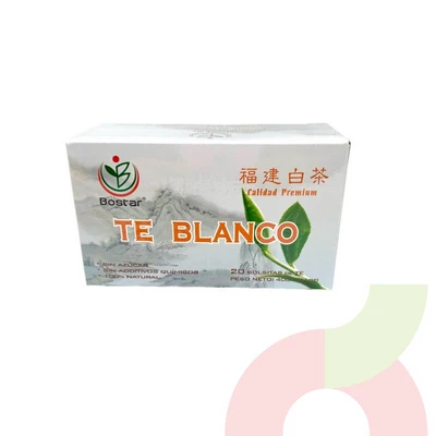 Té Blanco Bostar 20 Unidades