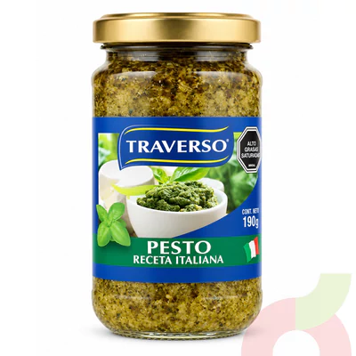 Pesto Receta Italiana Traverso 190Gr