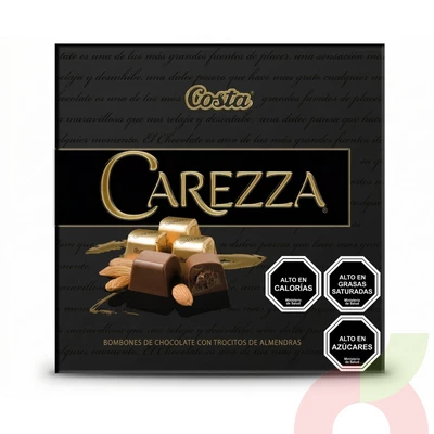 Bombones Trocitos Almendras Carezza Costa 210Gr