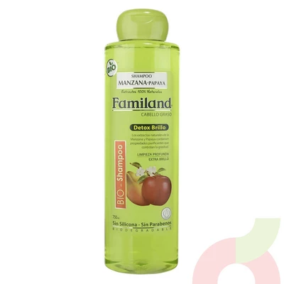 Shampoo Detox Brillo Manzana Papaya Familand 750Ml