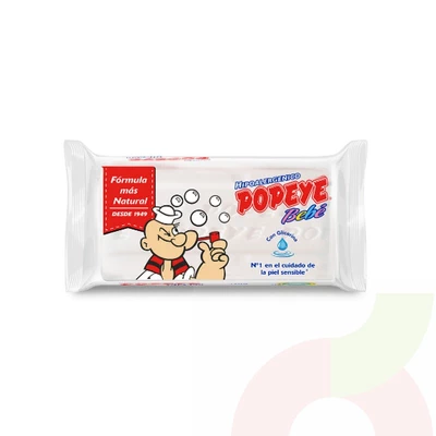 Jabón Extra Blanco Bebé Popeye 170Gr