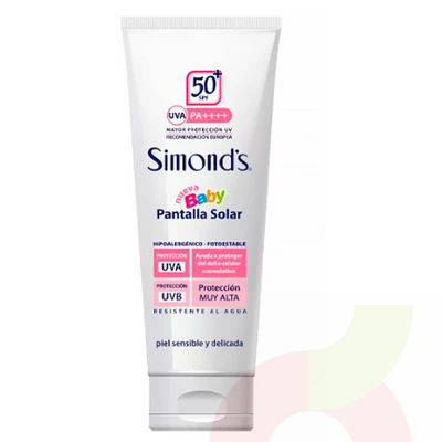 Pantalla Solar 200Gr F50 Baby Simonds 