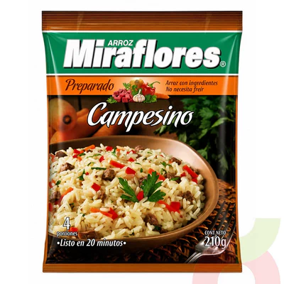 Arroz Preparado Campesino Miraflores 210Gr
