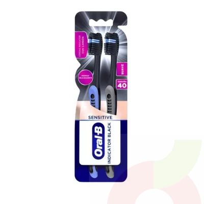 Oral-B Cepillo Indicator Black 2 Unidades