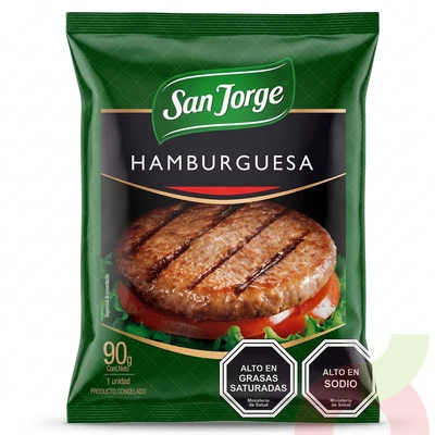 Hamburguesa Vacuno San Jorge 90Gr