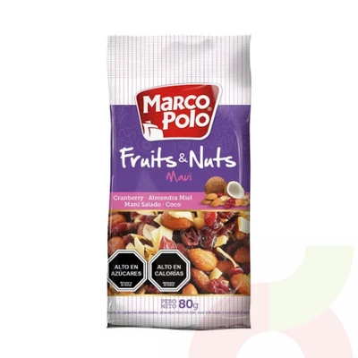 Mix Fruits & Nuts Marco Polo 80Gr