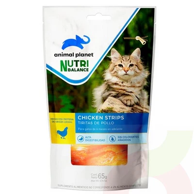 Snack Cat sabor Tiritas de Pollo Animal Planet 65Gr