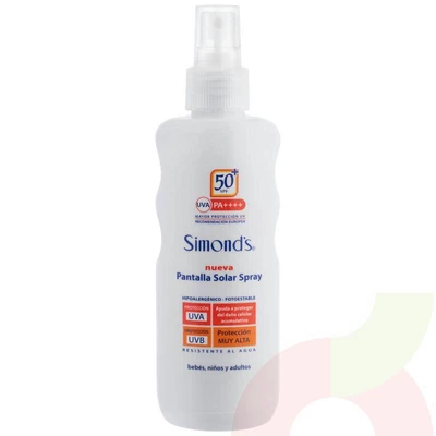 Pantalla Solar Spray Spf 50 Simonds 190Gr