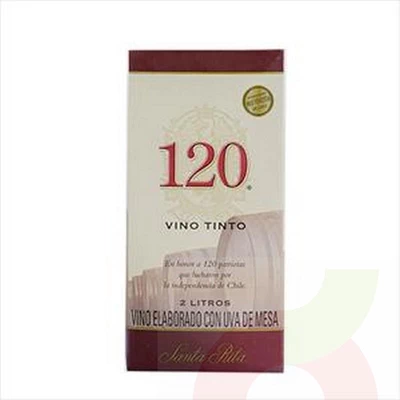 Vino Tetrapack Tinto 120 Santa Rita 2Lt