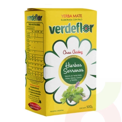 Yerba Mate Verde Flor Serrana 500Gr
