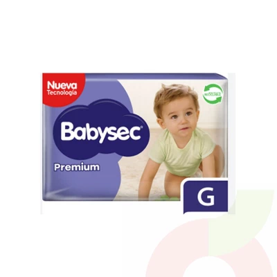 Pañales Babysec Premium G 68 Unidades
