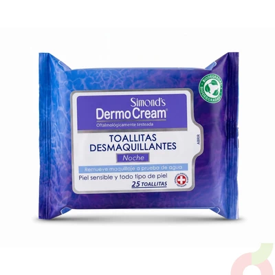 Toallitas Desmaquillantes Noche Simonds 25 Unidades