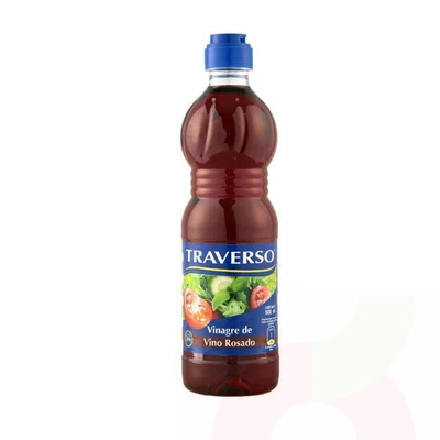 Vinagre Vino Rosado Traverso 500Ml
